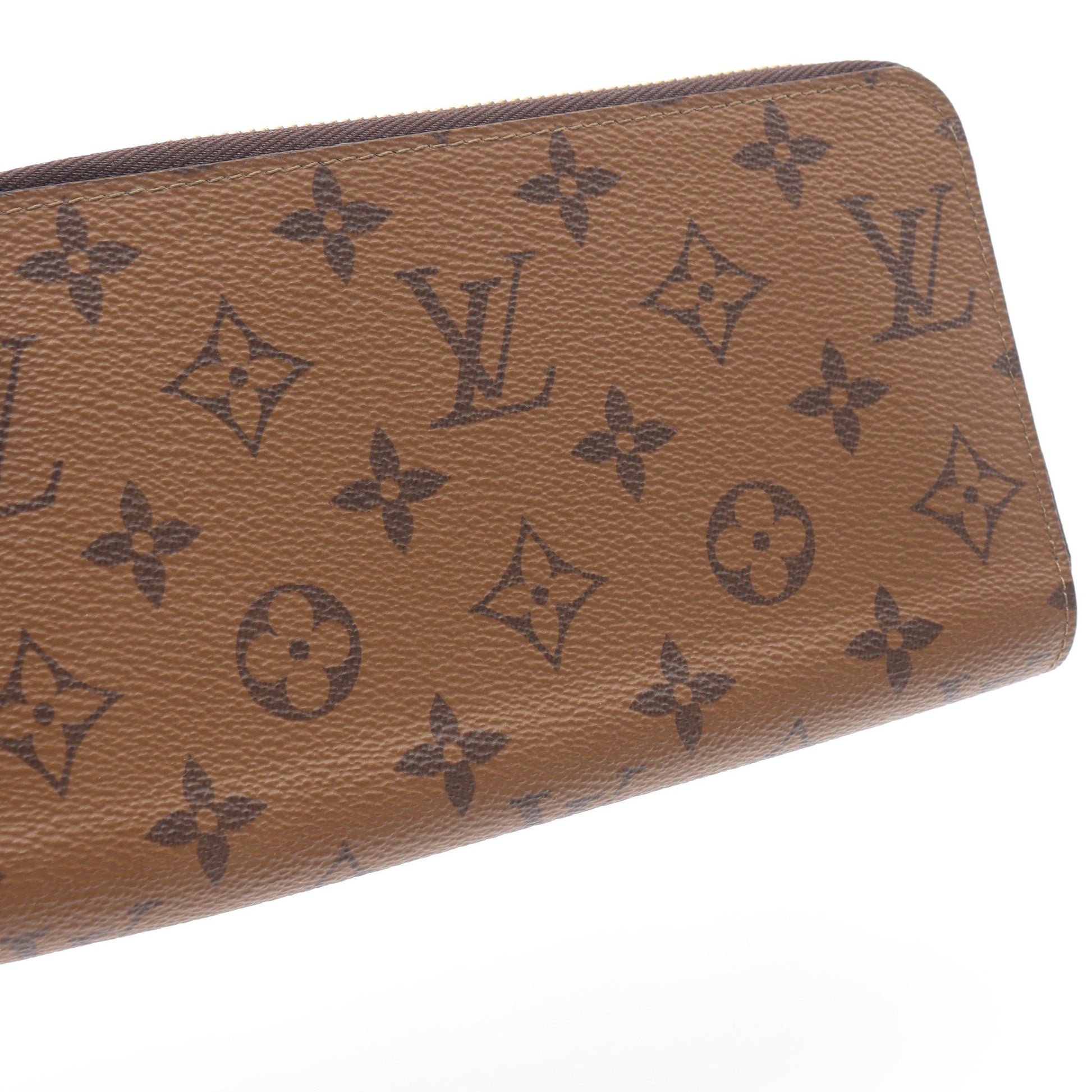 ジッピーウォレット モノグラムリバース ラウンドファスナー長財布 PVC ライトブラウン ルイヴィトン 財布・小物 LOUIS VUITTON