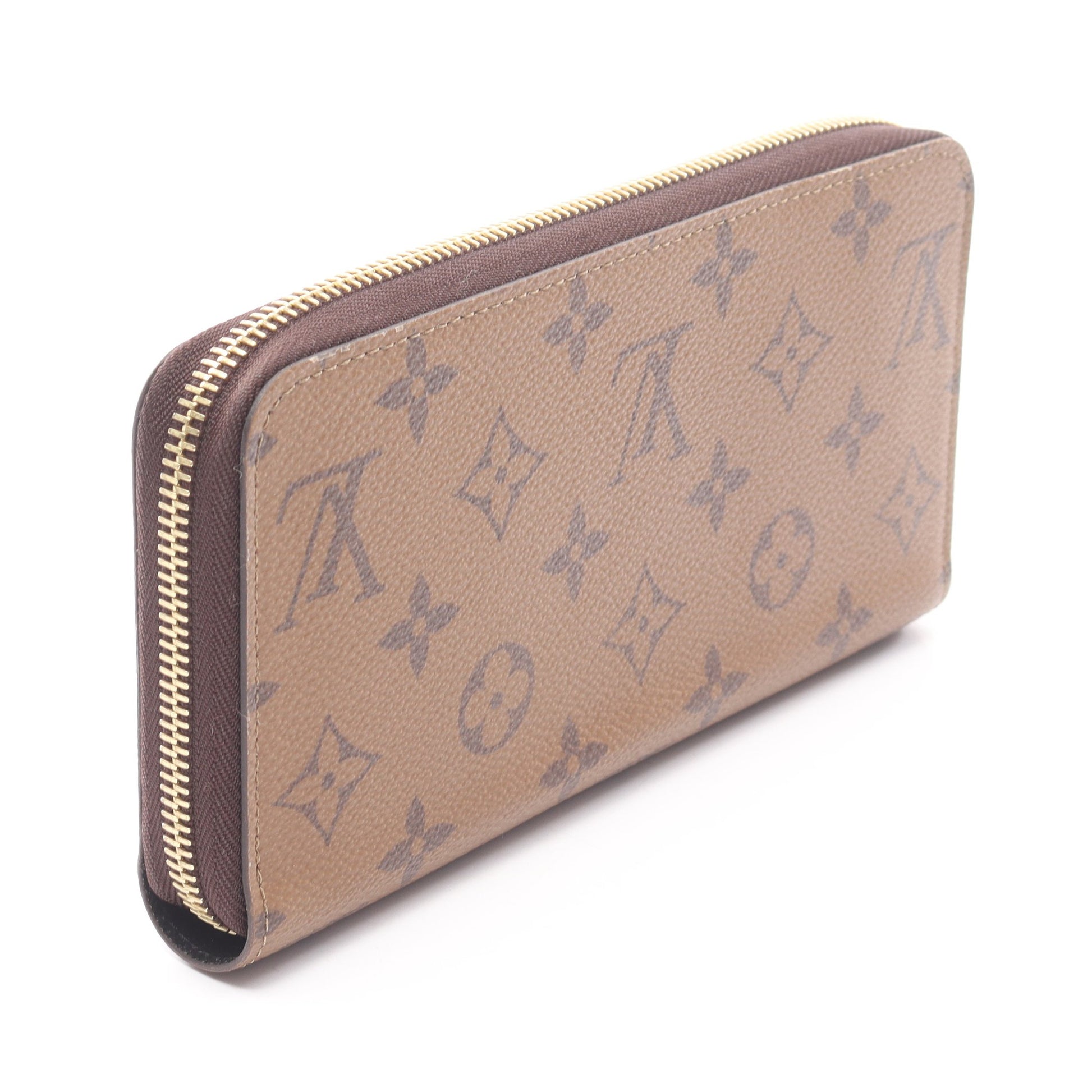 ジッピーウォレット モノグラムリバース ラウンドファスナー長財布 PVC ライトブラウン ルイヴィトン 財布・小物 LOUIS VUITTON