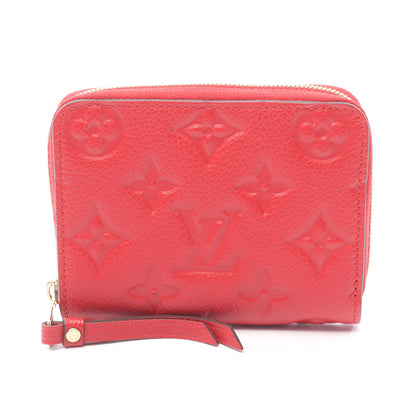 ジッピーコインパース モノグラムアンプラント スリーズ コインケース レザー レッド ルイヴィトン 財布・小物 LOUIS VUITTON