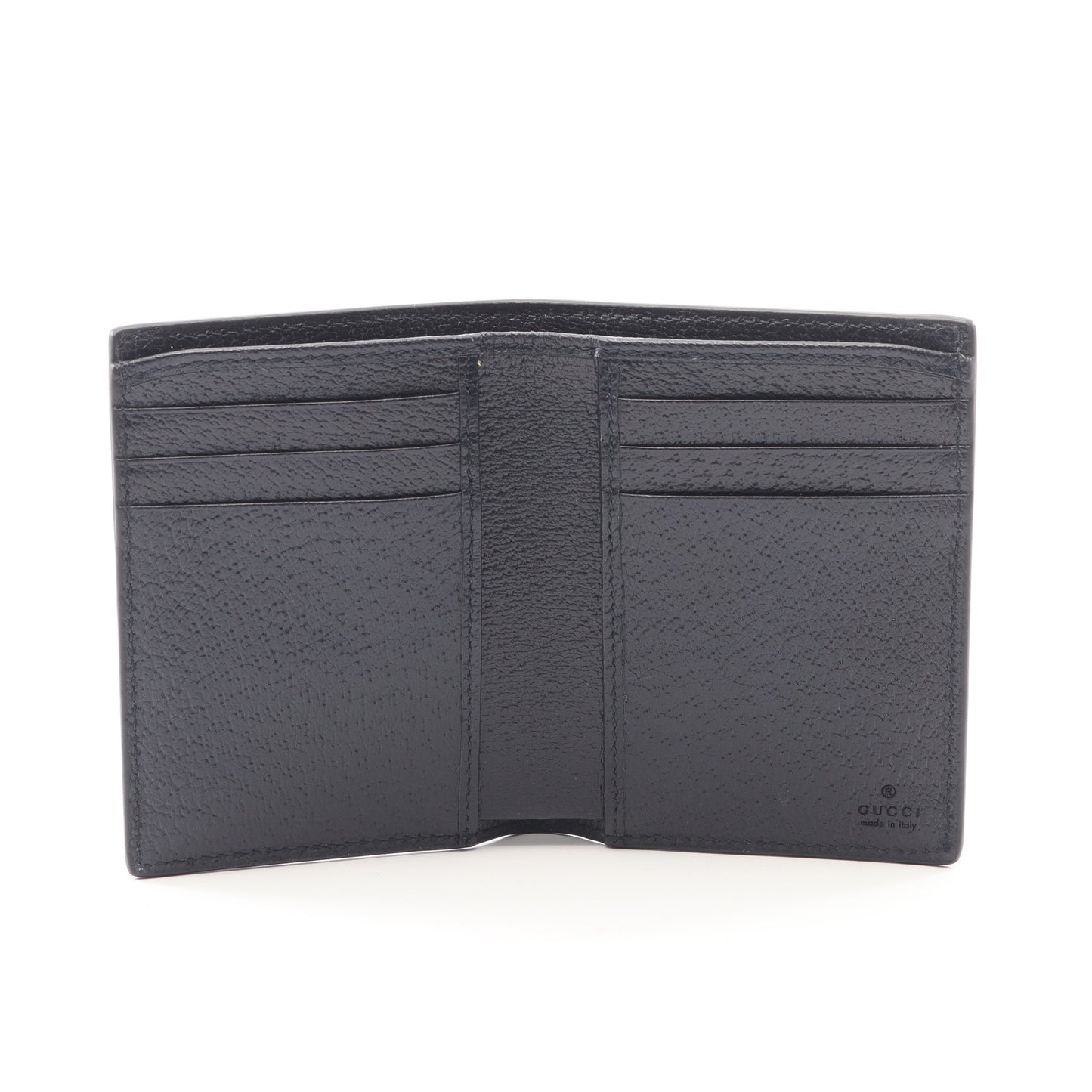 オフィディア GGスプリーム 二つ折り財布 札入れ PVC レザー ネイビー グッチ