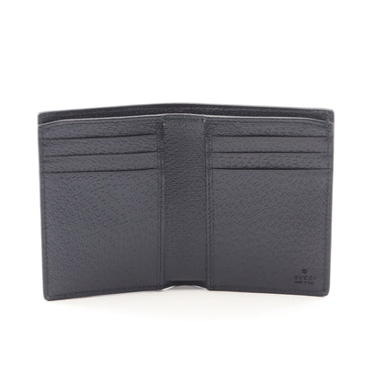 オフィディア GGスプリーム 二つ折り財布 札入れ PVC レザー ネイビー グッチ