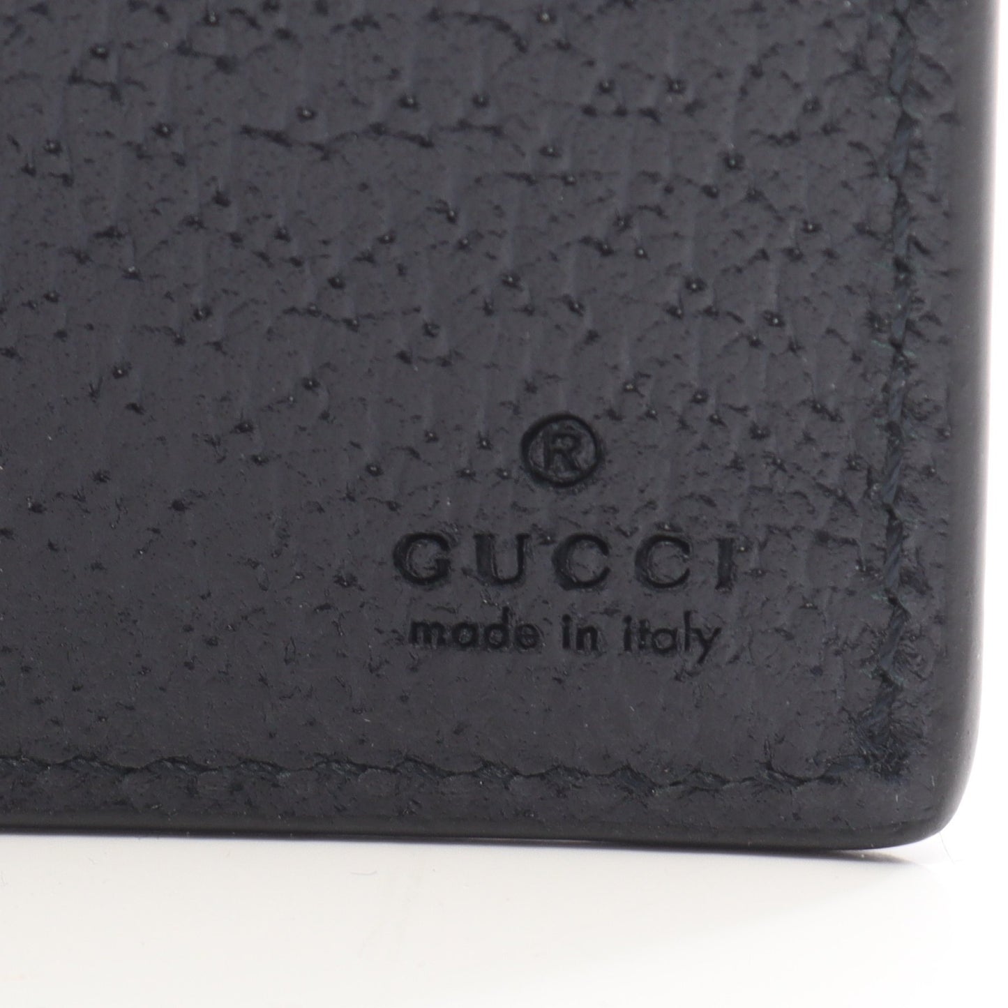 オフィディア GGスプリーム 二つ折り財布 札入れ PVC レザー ネイビー グッチ