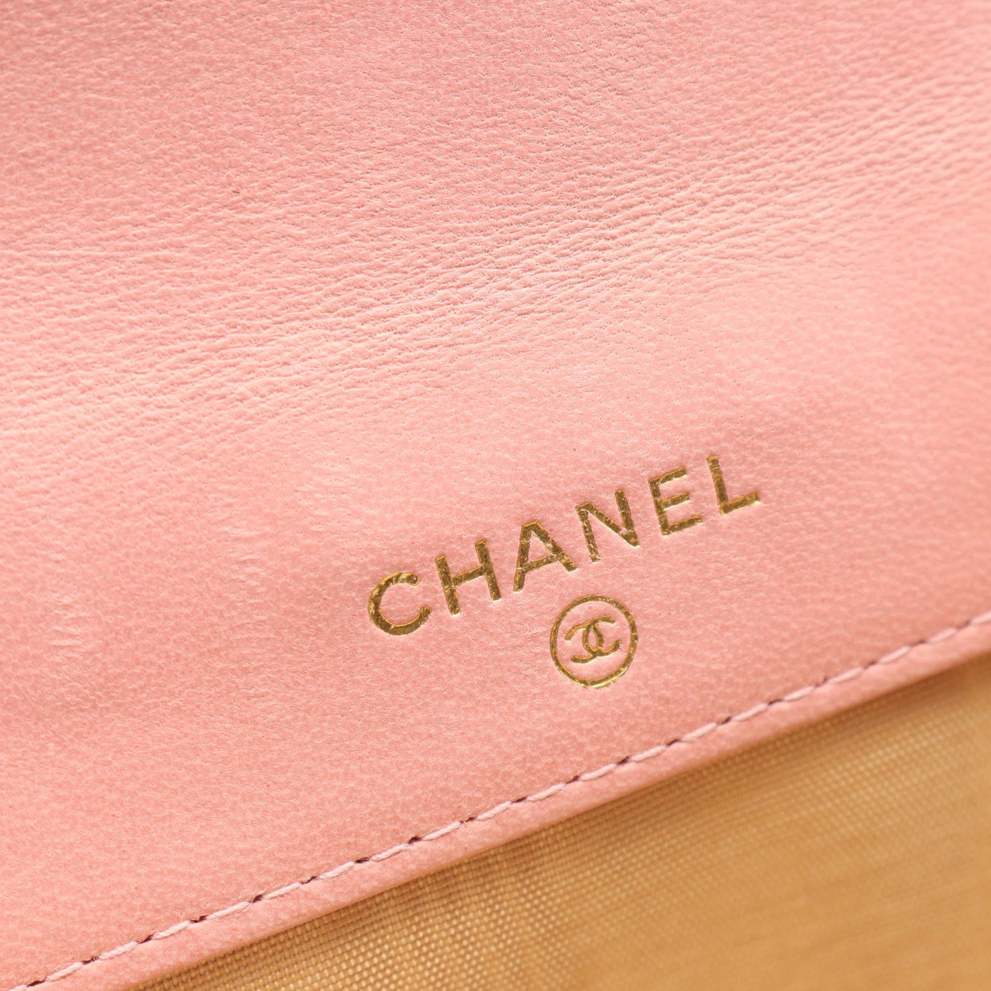 ココマーク Wホック財布 二つ折り財布 キャビアスキン ピンク ゴールド金具 シャネル 財布・小物 CHANEL
