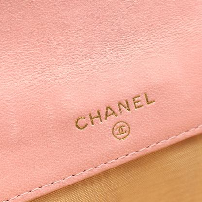 ココマーク Wホック財布 二つ折り財布 キャビアスキン ピンク ゴールド金具 シャネル 財布・小物 CHANEL