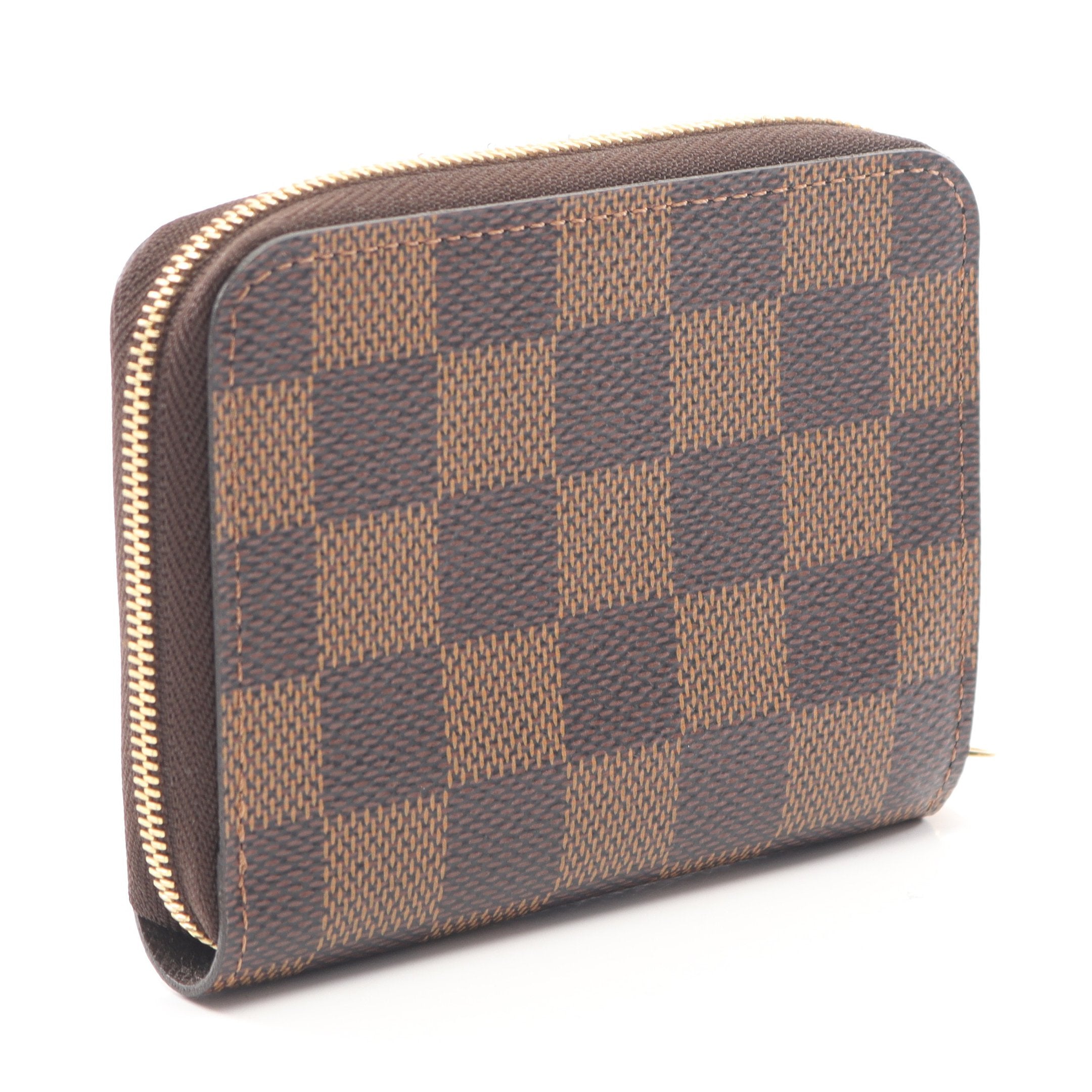 ジッピーコインパース ダミエエベヌ コインケース PVC ブラウン ルイ