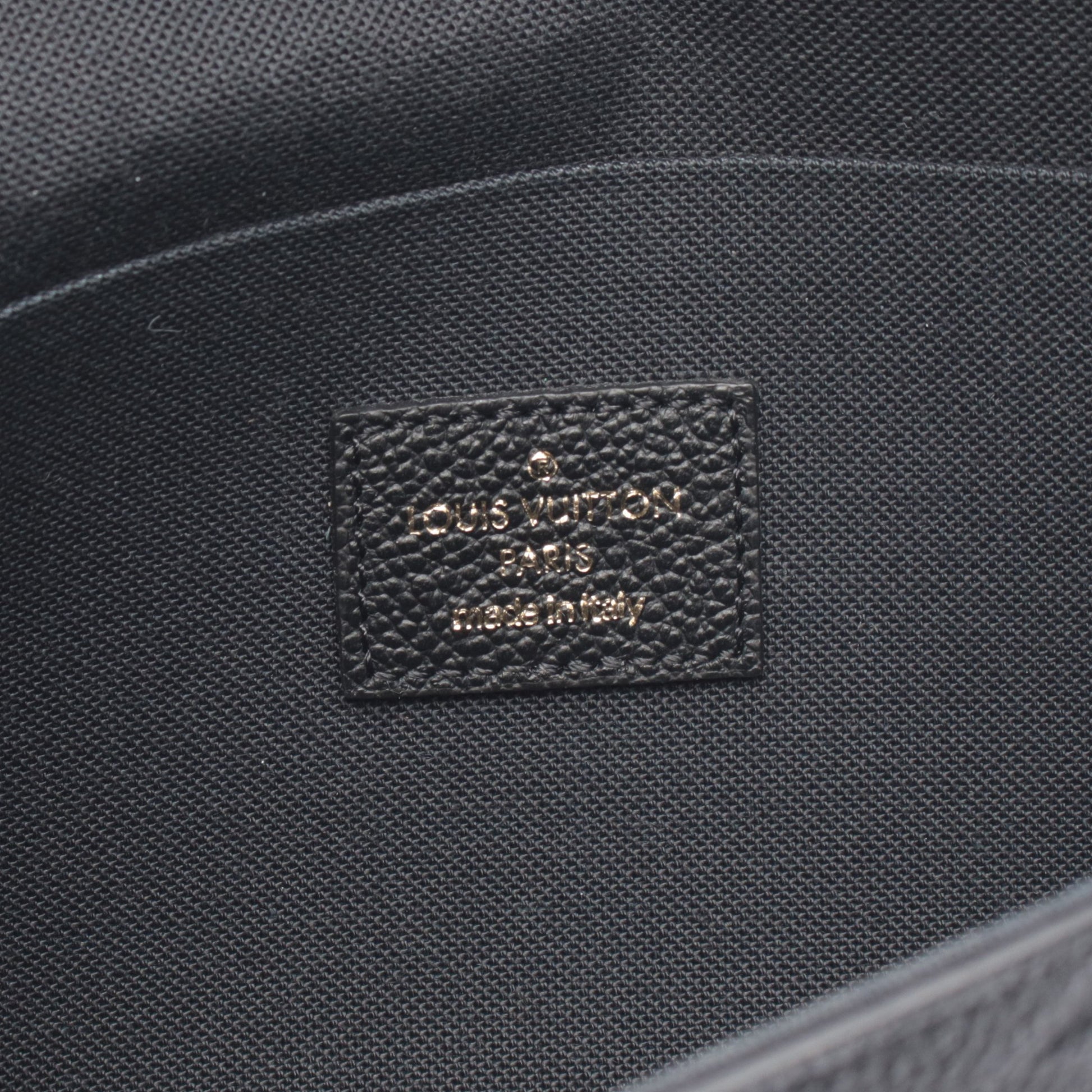 ポシェット フェリシー モノグラムアンプラント ノワール チェーンウォレット レザー ブラック ルイヴィトン バッグ LOUIS VUITTON