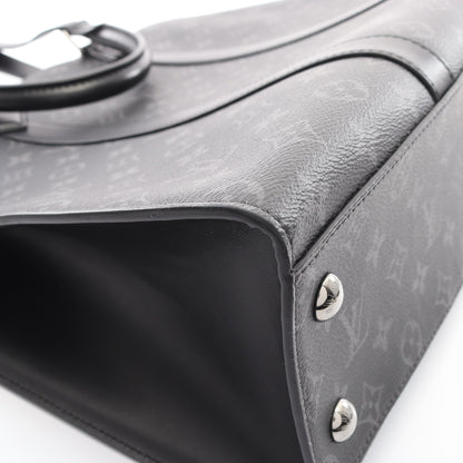 サックプラ 24H モノグラムエクリプス ショルダーバッグ トートバッグ PVC レザー ブラック 2WAY ルイヴィトン バッグ LOUIS VUITTON
