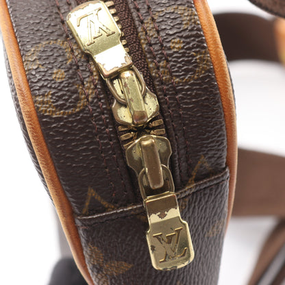ポシェットガンジュ モノグラム ボディバッグ PVC レザー ブラウン ルイヴィトン バッグ LOUIS VUITTON