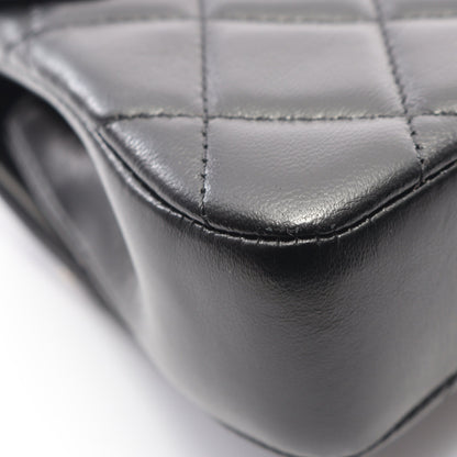マトラッセ ミニ チェーンショルダーバッグ ラムスキン ブラック ゴールド金具 シャネル バッグ CHANEL