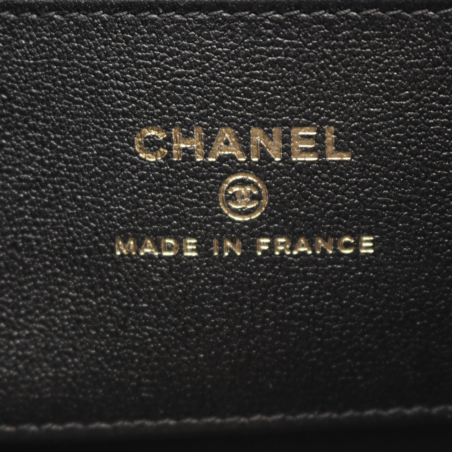 マトラッセ ミニ チェーンショルダーバッグ ラムスキン ブラック ゴールド金具 シャネル バッグ CHANEL