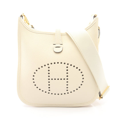 エヴリン23 ナタ ショルダーバッグ トリヨンクレマンス アイボリー ゴールド金具 G刻印 エルメス バッグ HERMES