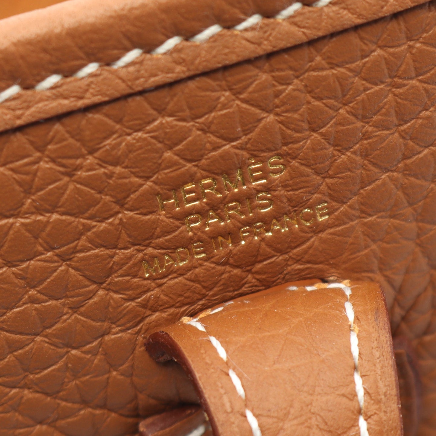 エヴリンTPM アマゾン ゴールド ショルダーバッグ トリヨンクレマンス ライトブラウン ゴールド金具 G刻印 エルメス