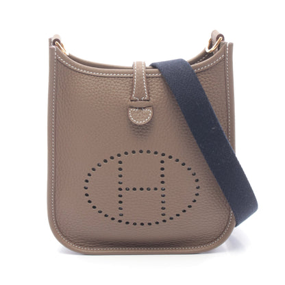 エヴリンTPM エトゥープ ショルダーバッグ トリヨンクレマンス グレーブラウン ゴールド金具 K刻印 エルメス