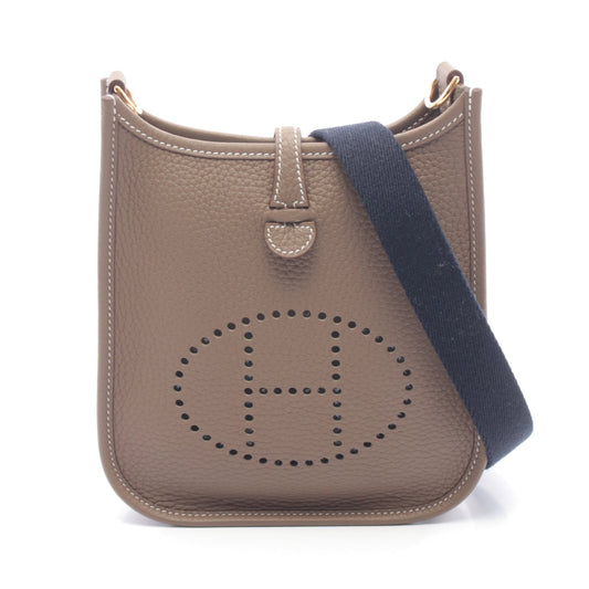 エヴリンTPM エトゥープ ショルダーバッグ トリヨンクレマンス グレーブラウン ゴールド金具 K刻印 エルメス