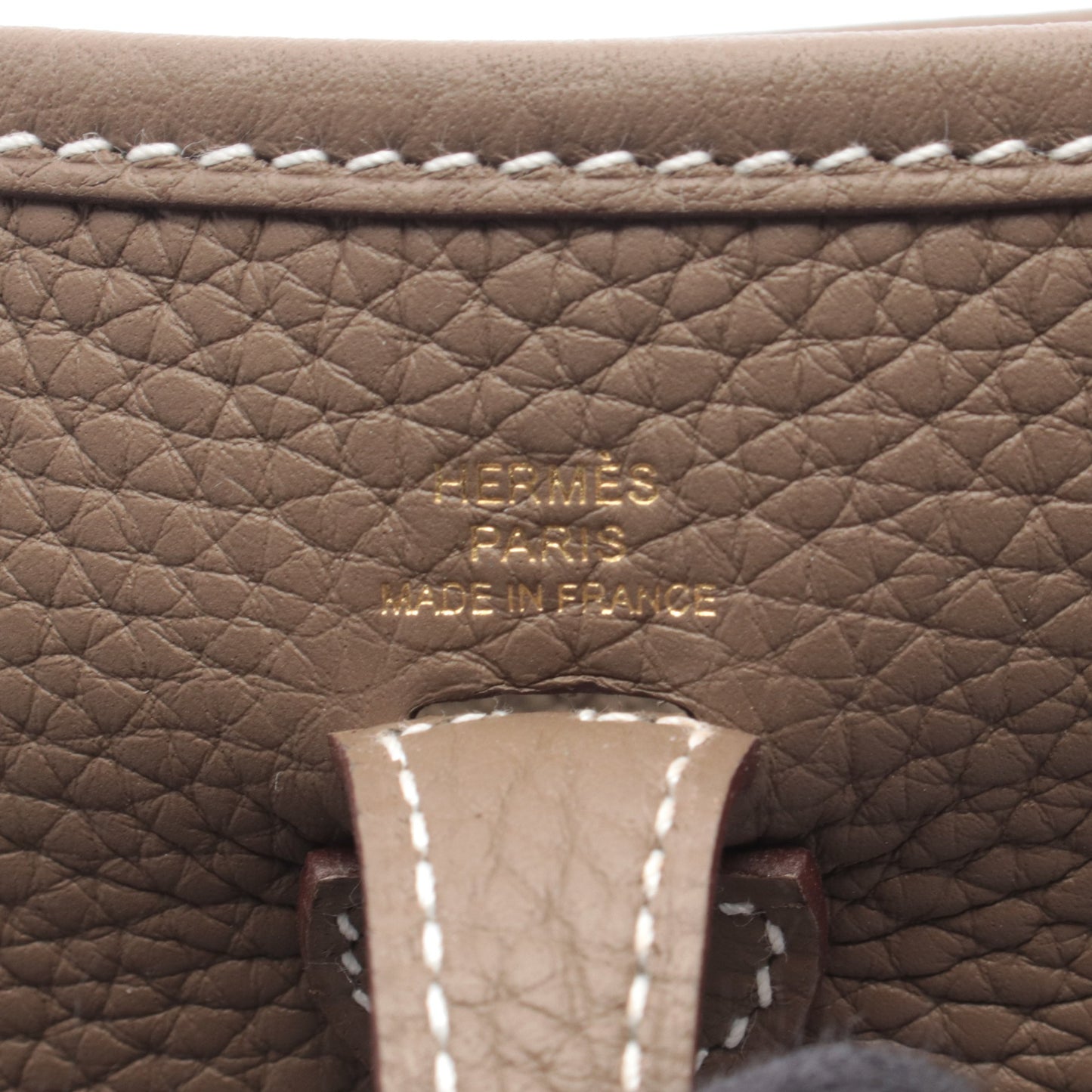 エヴリンTPM エトゥープ ショルダーバッグ トリヨンクレマンス グレーブラウン ゴールド金具 K刻印 エルメス