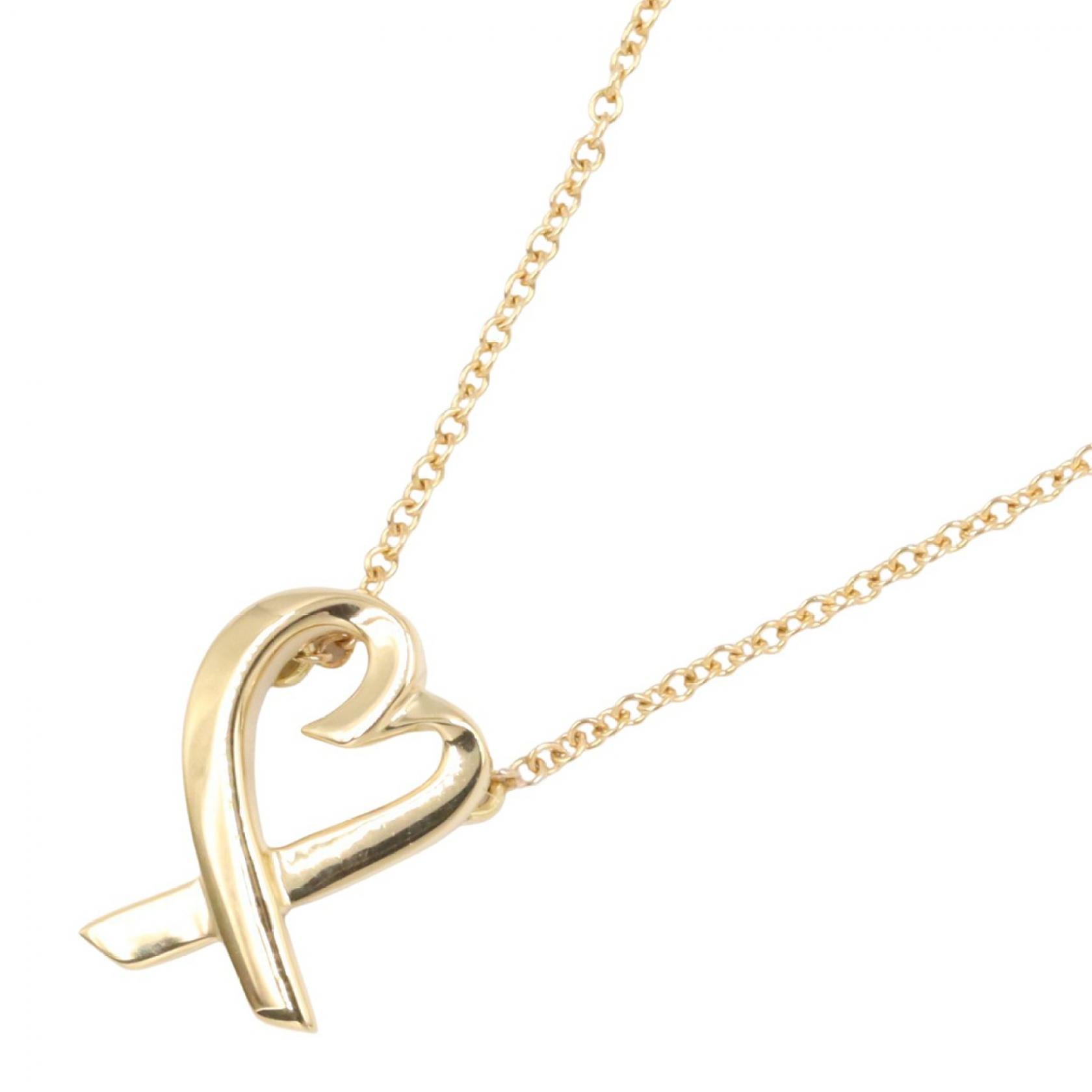 ラビングハート ネックレス ネックレス K18YG イエローゴールド ティファニー アクセサリー TIFFANY & Co.