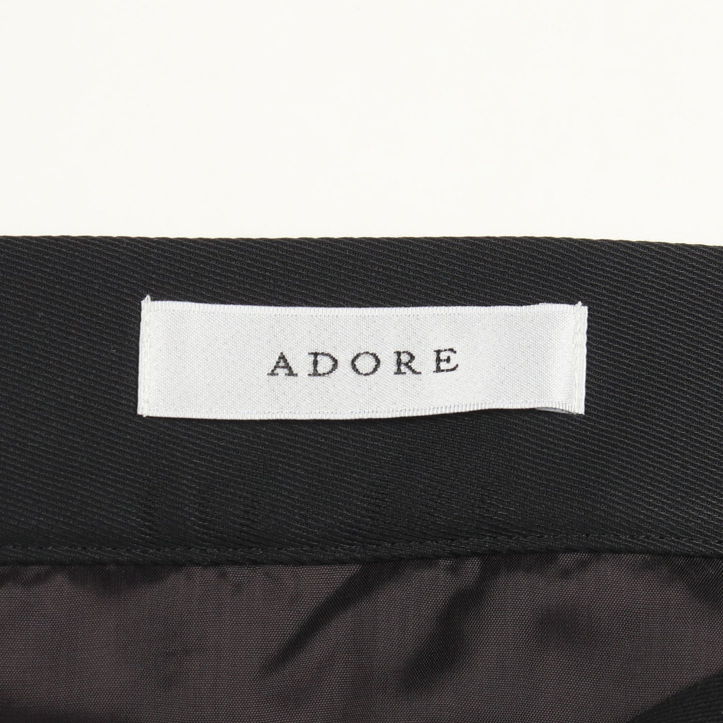 トライバル ジャガード スカート コットン ブラック ホワイト アドーア ボトムス ADORE