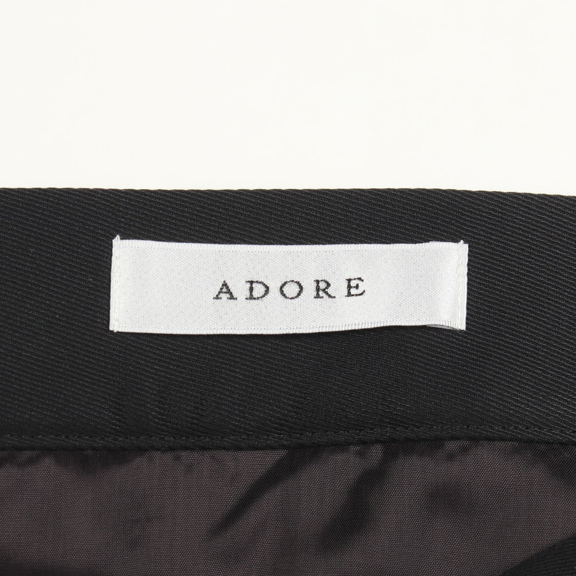 トライバル ジャガード スカート コットン ブラック ホワイト アドーア ボトムス ADORE