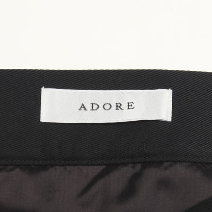 トライバル ジャガード スカート コットン ブラック ホワイト アドーア ボトムス ADORE