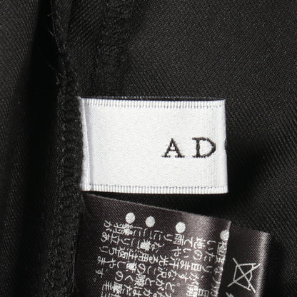 コンフォートストレッチブラウス バックレースアップ ブラウス コットン ブラック アドーア トップス ADORE