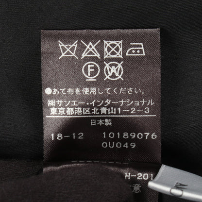 ハイツイストヨーク ドローコード 長袖 ブラウス コットン ブラック アドーア トップス ADORE