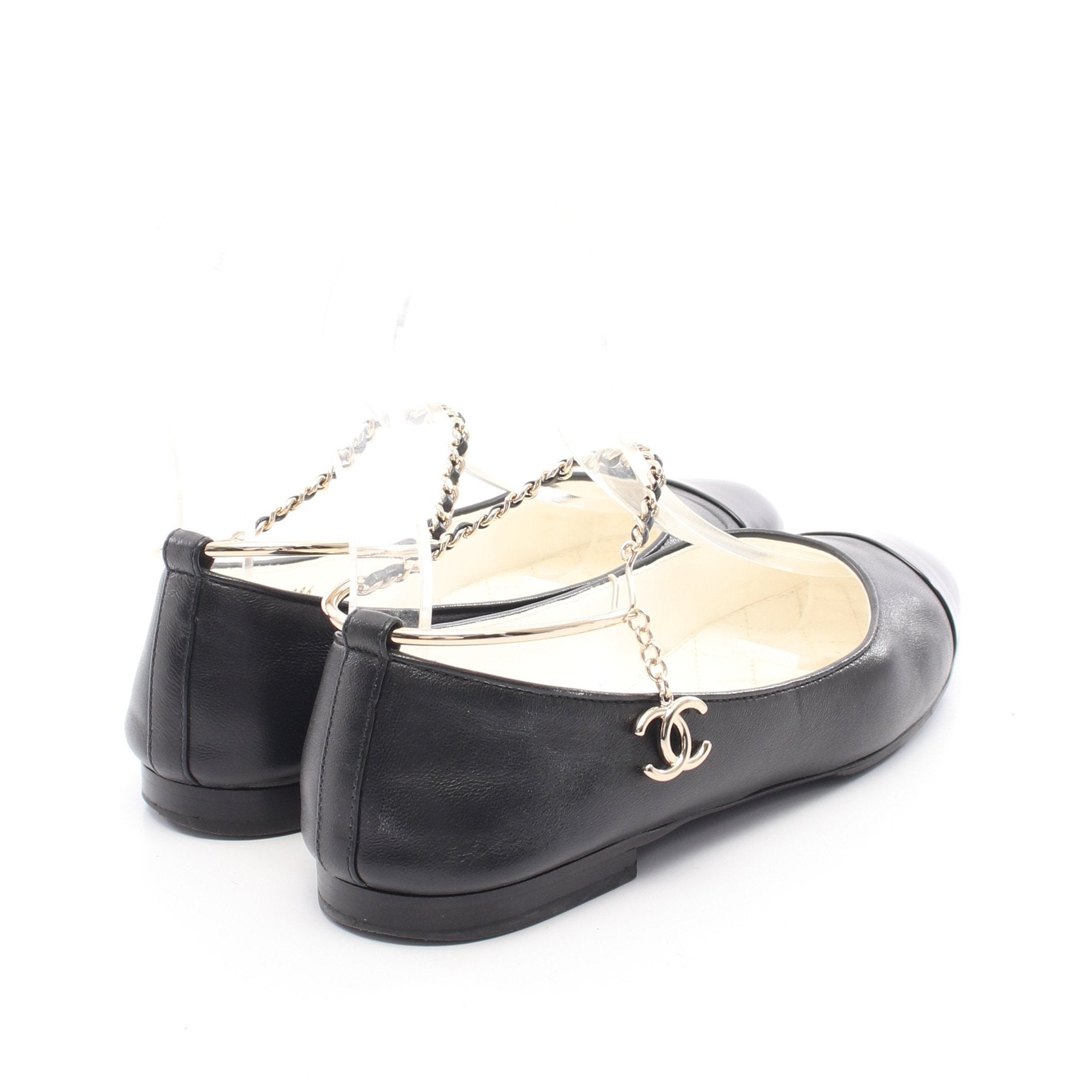 シャネル バレエシューズ パンプス ココマーク レザー エナメル 黒 CHANEL（シャネル） （新品・未使用品）】シャネル バレリーナ ココ