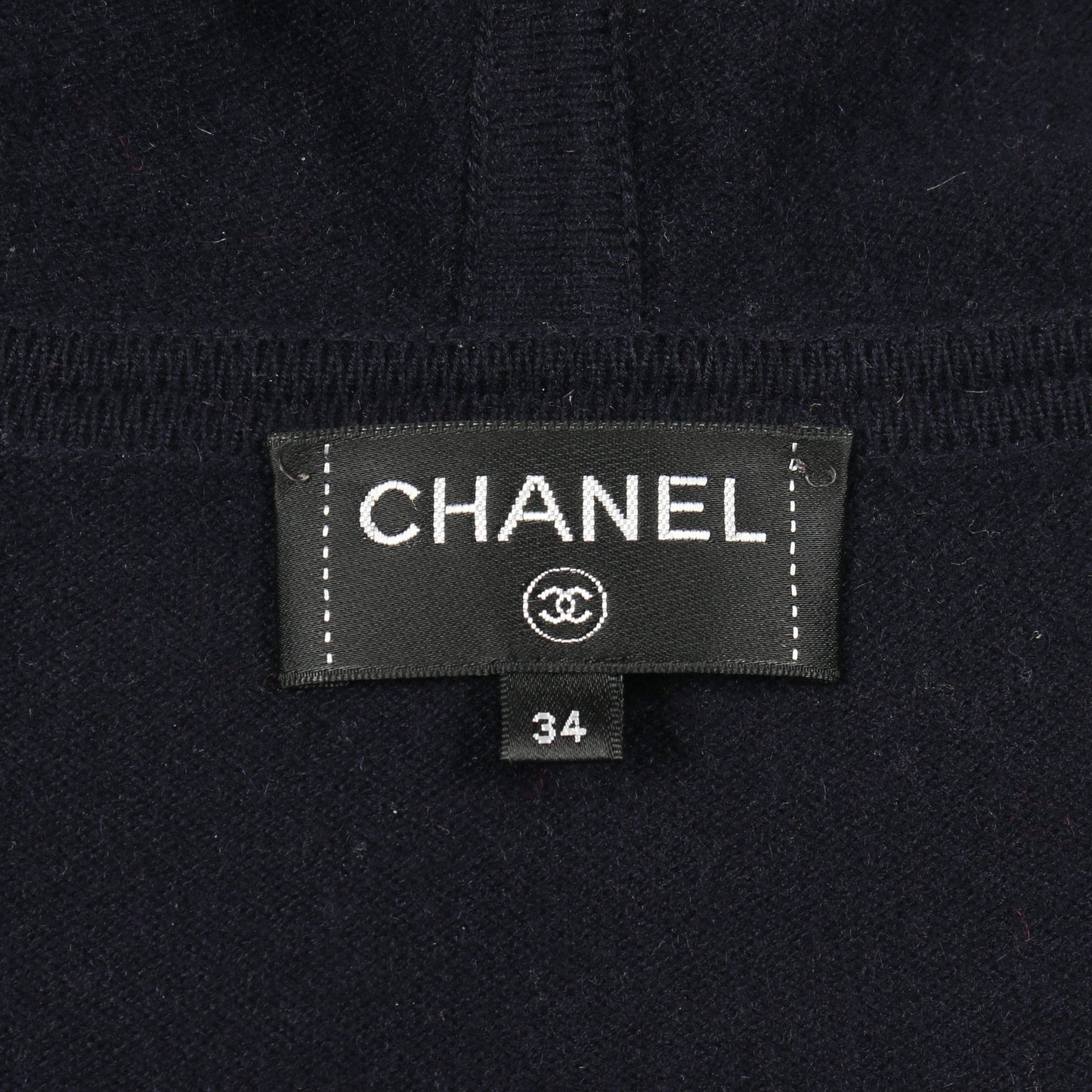 ココマーク ニット ジップアップパーカー カシミヤ ネイビー シャネル トップス CHANEL