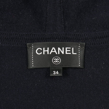 ココマーク ニット ジップアップパーカー カシミヤ ネイビー シャネル トップス CHANEL