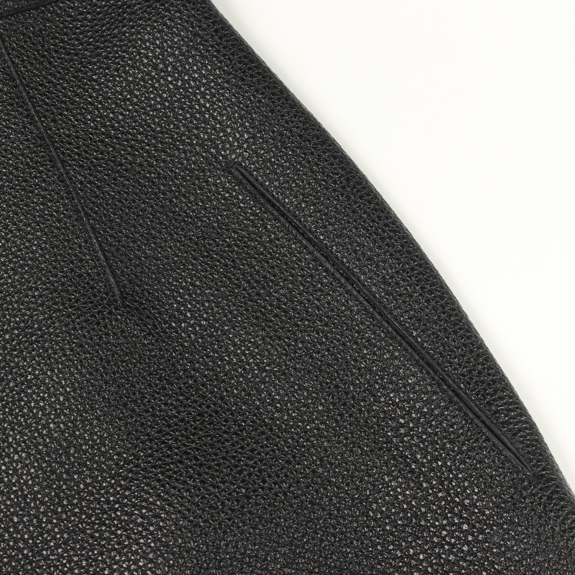 セリエボタン ロングジレ ベスト ディアスキン ブラック エルメス アウター HERMES