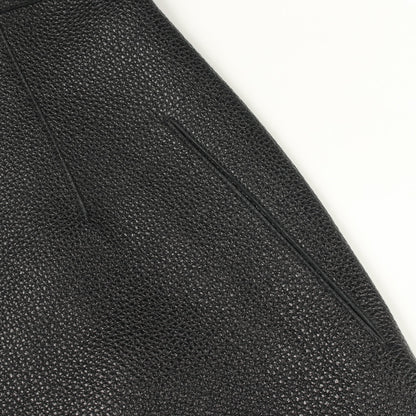 セリエボタン ロングジレ ベスト ディアスキン ブラック エルメス アウター HERMES