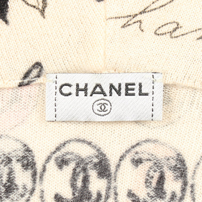 ココマーク ジップアップパーカー 総柄 カシミヤ ベージュ ブラック マルチカラー シャネル トップス CHANEL