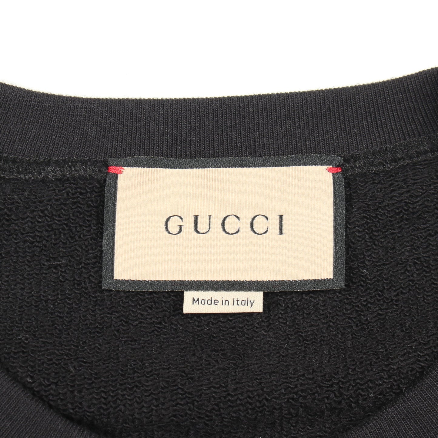 Metamorfosi Sweatshirt スウェットシャツ 長袖 ロゴプリント コットン ブラック ジップアップ グッチ トップス GUCCI