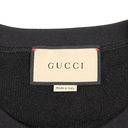 Metamorfosi Sweatshirt スウェットシャツ 長袖 ロゴプリント コットン ブラック ジップアップ グッチ トップス GUCCI