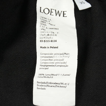アナグラム刺繍 ワイドパンツ ウール ブラック ロエベ ボトムス LOEWE