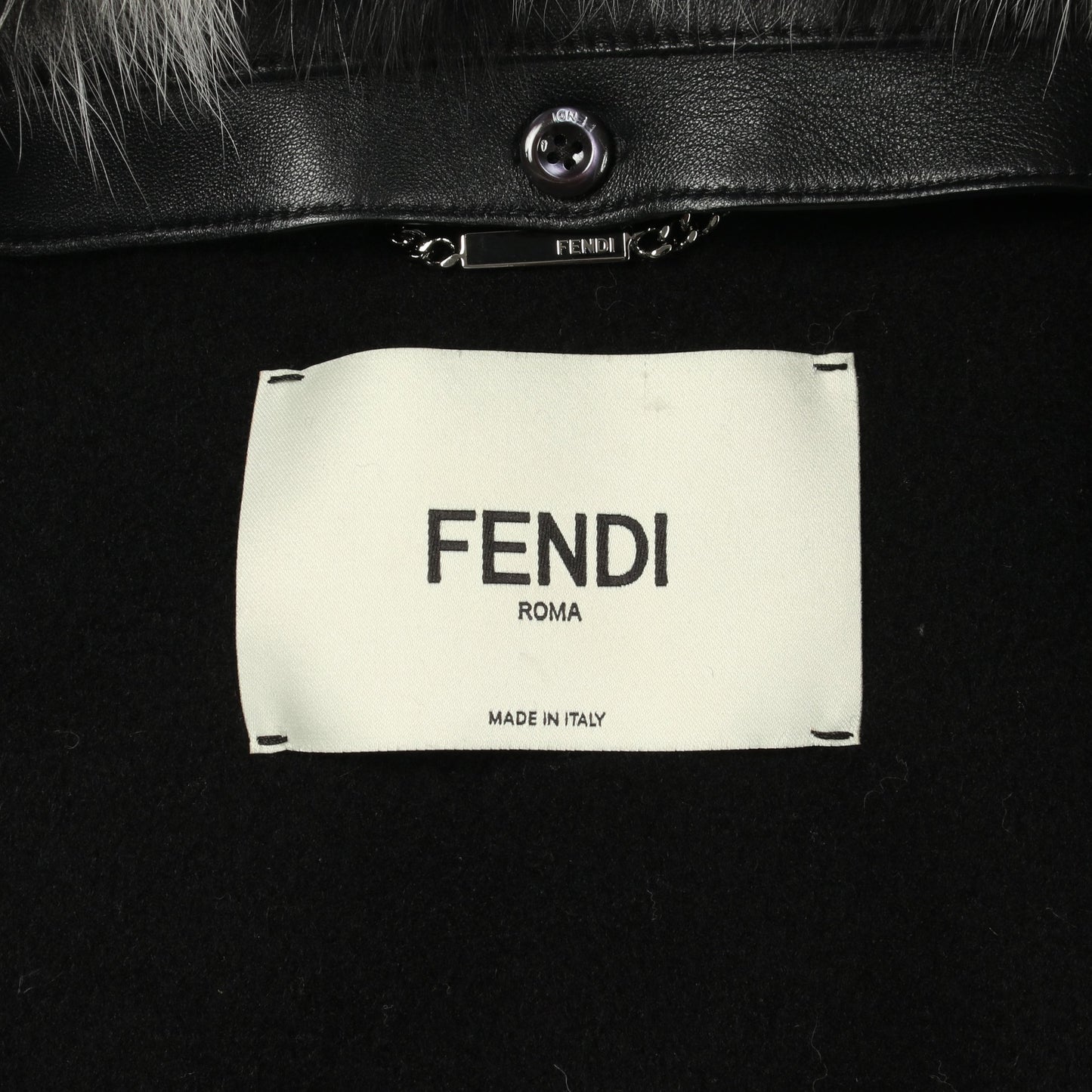 ポンチョ コート カシミヤ ブラック フェンディ アウター FENDI