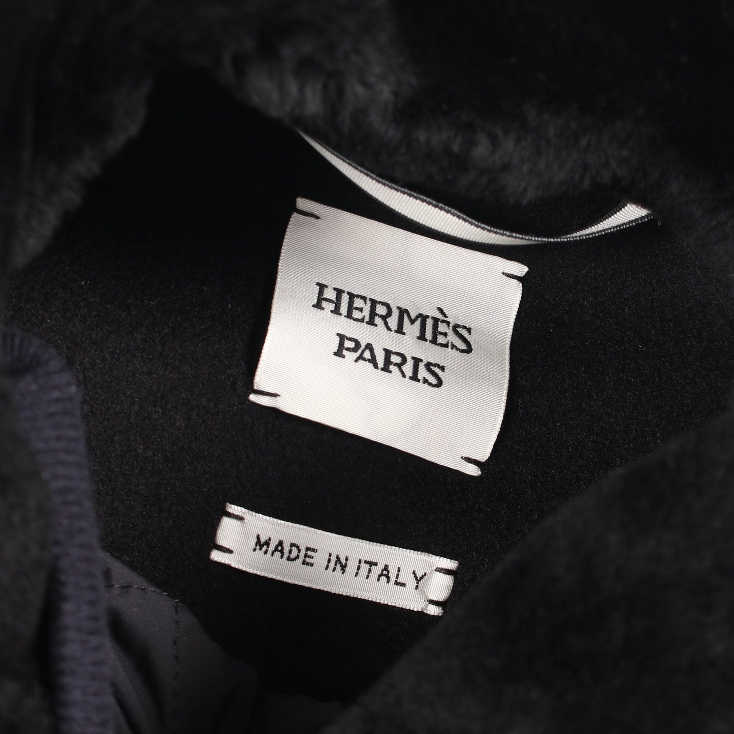 ショートモジュラー コート カシミヤ ネイビー エルメス アウター HERMES