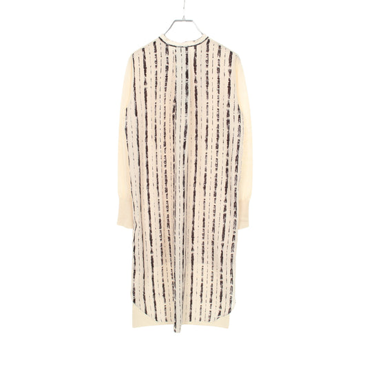 ニットワンピース 長袖 ウール ベージュ 切替 ジョゼフ