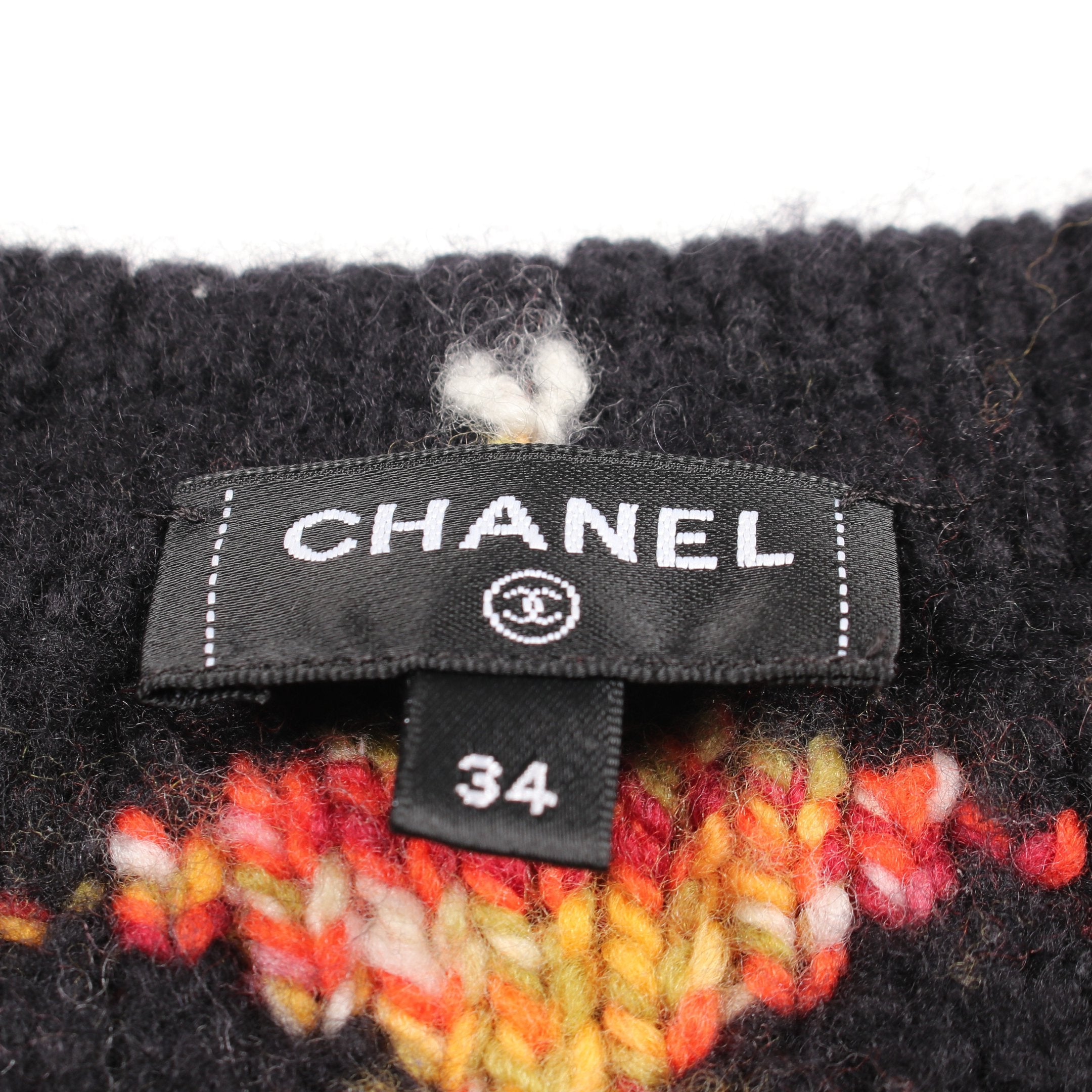 シャネル CHANEL ココマークボタン ニット 衣料品 トップス カシミヤ ウール アルパカ / ナイロン レディース ブラック系 / ピンク系 / パープル系 P75766K10915 【中古】 CHANEL - シャネル CHANEL ココマークボタン ニット 衣料品 トップス