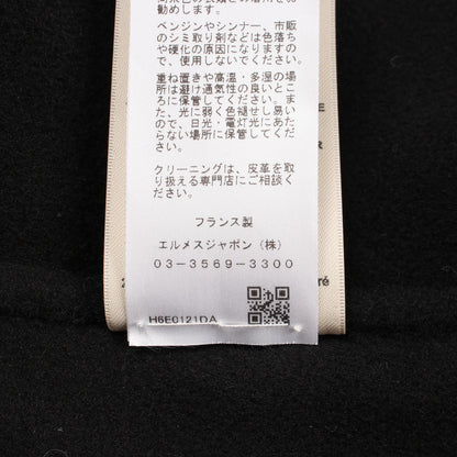 アルビオン Hパッサン ジャケット カシミヤ ブラック フード付き エルメス アウター HERMES
