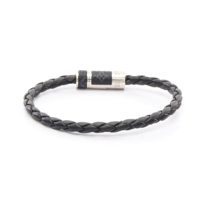 ブラスレ ブレイドイット モノグラムエクリプス ブレスレット PVC ブラック シルバー ルイヴィトン アクセサリー LOUIS VUITTON