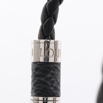 ブラスレ ブレイドイット モノグラムエクリプス ブレスレット PVC ブラック シルバー ルイヴィトン アクセサリー LOUIS VUITTON