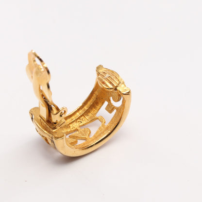 ロゴ イヤリング GP ゴールド ヴィンテージ シャネル アクセサリー CHANEL