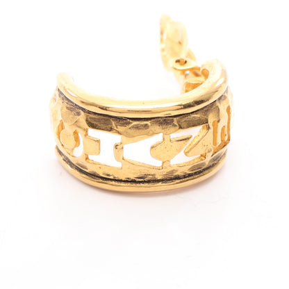 ロゴ イヤリング GP ゴールド ヴィンテージ シャネル アクセサリー CHANEL