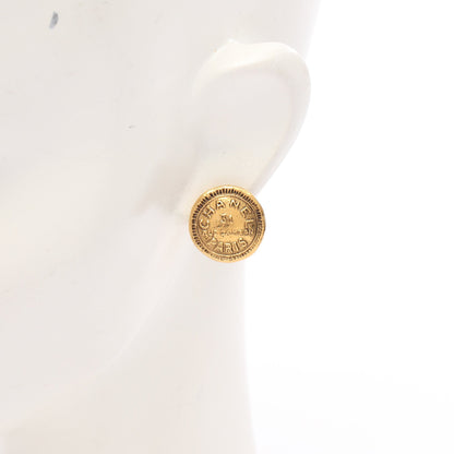 サークル ロゴ イヤリング GP ゴールド ヴィンテージ シャネル アクセサリー CHANEL