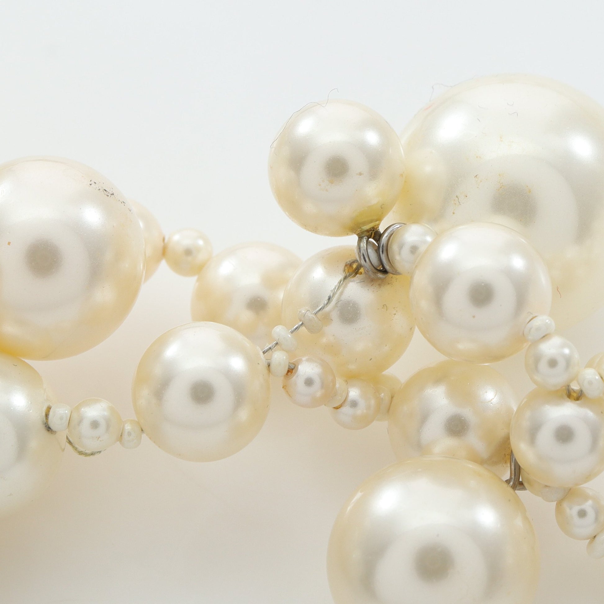 ネックレス フェイクパール シルバー オフホワイト 13S シャネル アクセサリー CHANEL