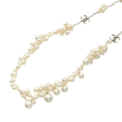 ネックレス フェイクパール シルバー オフホワイト 13S シャネル アクセサリー CHANEL