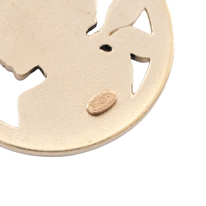 マドモアゼル ココマーク ブローチ GP ゴールド A14A シャネル アクセサリー CHANEL