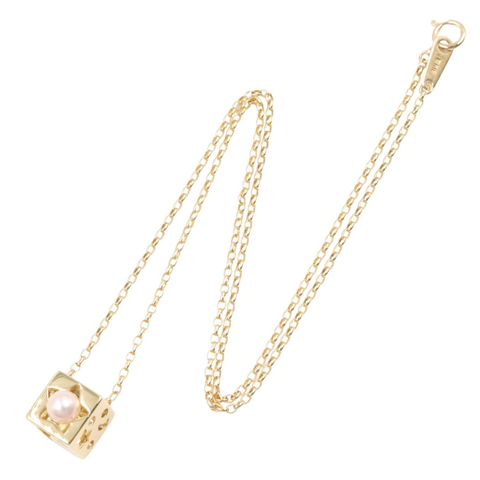 パール ネックレス ネックレス K18YG パール イエローゴールド ホワイト ミキモト アクセサリー MIKIMOTO