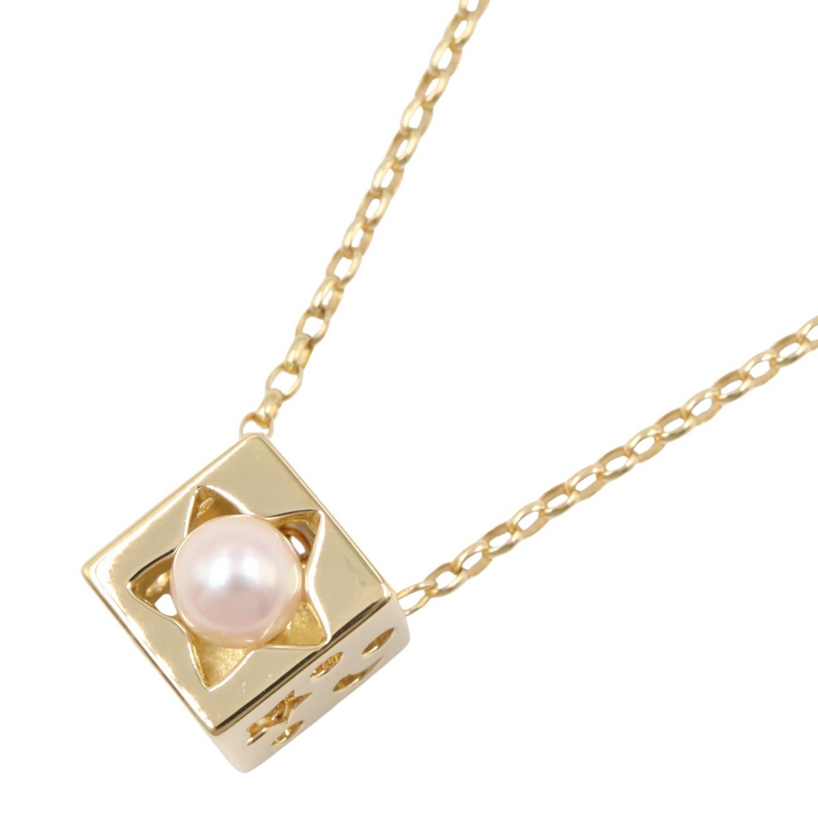パール ネックレス ネックレス K18YG パール イエローゴールド ホワイト ミキモト アクセサリー MIKIMOTO