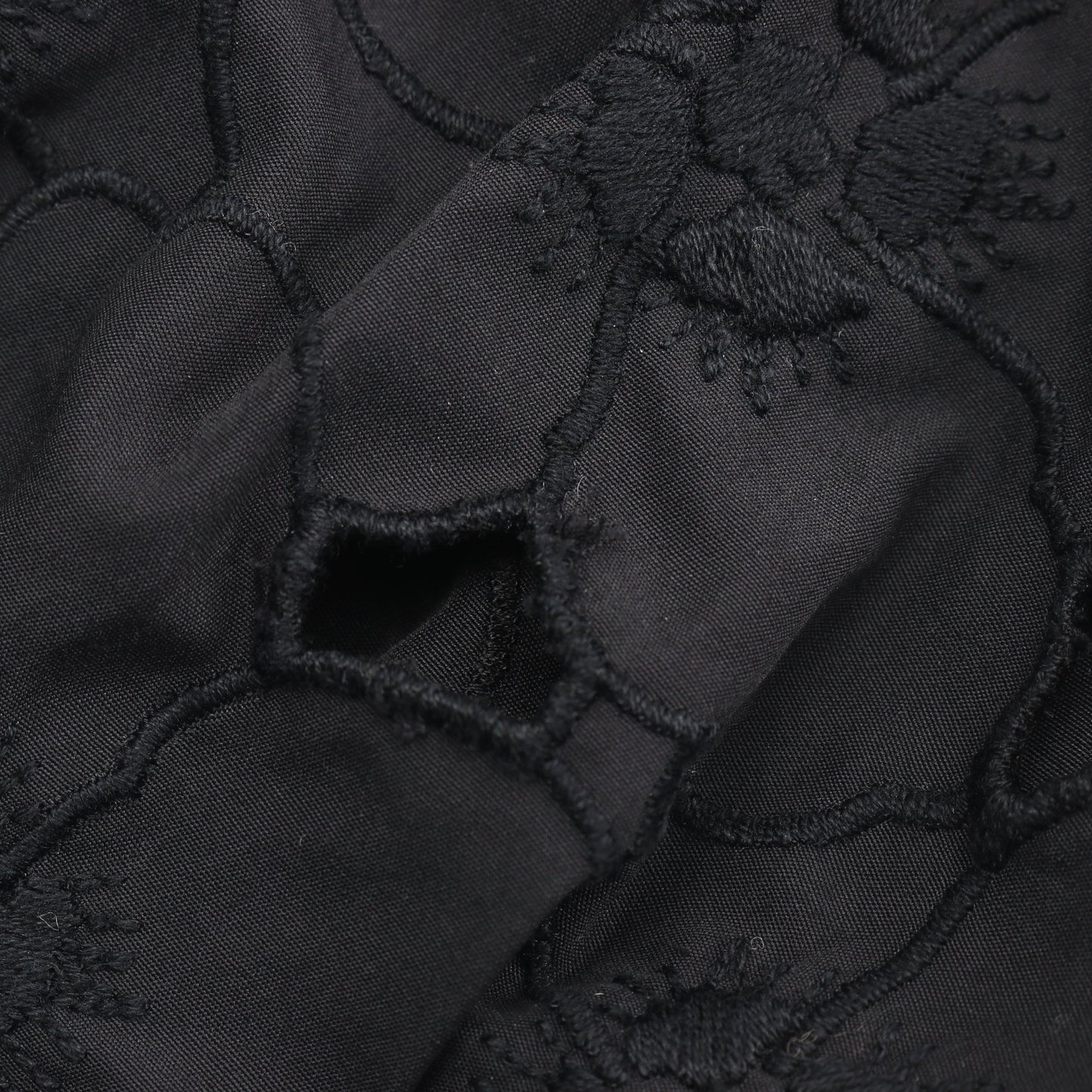 MONCLER GENIUS 4 SIMONE ROCHA フローラル刺繍切替 カットソー コットン ブラック モンクレール トップス MONCLER
